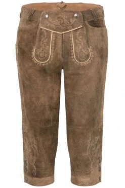 Spieth & Wensky Trachten Damen Lederhose Monika 238-D Kniebundhose Ziegenvelour Stickerei
