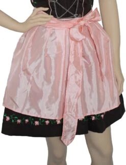 Dirndl Dirndlschürze Dirndel Trachtenschürze Glänzend ROSA