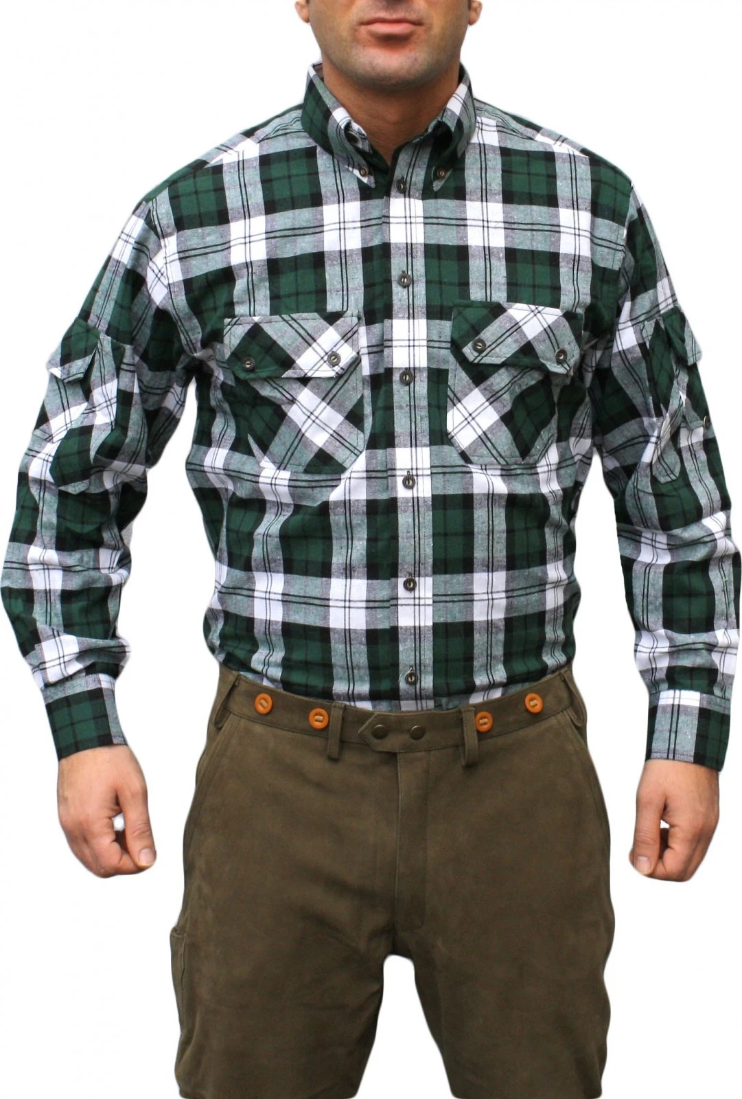 Jagdhemd Jäger Hemd Für Jagd GRÜN/karo 1 Jagdhemd Jäger Hemd Für Jagd GRÜN/karo