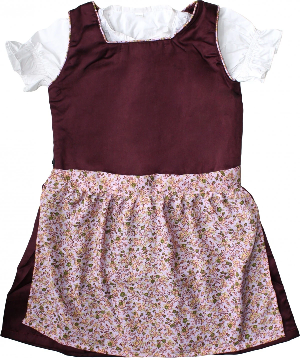 3-tlg Kinder Dirndl Mädchendirndl Dirndlbluse Dirndlschürze Kleid Bordeaux 1 3-tlg Kinder Dirndl Mädchendirndl Dirndlbluse Dirndlschürze Kleid Bordeaux