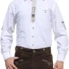 Trachtenhemd Für Trachten Lederhosen Mit Verzierung Trachtenmode Weiß