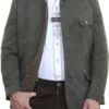 Trachtenjacke Trachtenjanker Trachten Janker Lederimitat Oliv