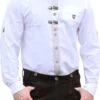 Germna Wear, Trachtenhemd Für Lederhosen Mit Verzierung Weiß