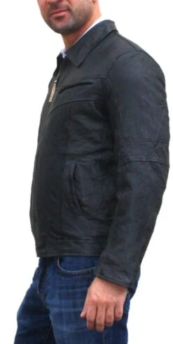 German Wear, Lederjacke Lamm Nappa Echtleder Jacke Leder, Modischer Knitterlook, Schwarz 6 German Wear, Lederjacke Lamm Nappa Echtleder Jacke Leder, Modischer Knitterlook, Schwarz -Bekleidungsgeschäft 1145 Trend 505j side2