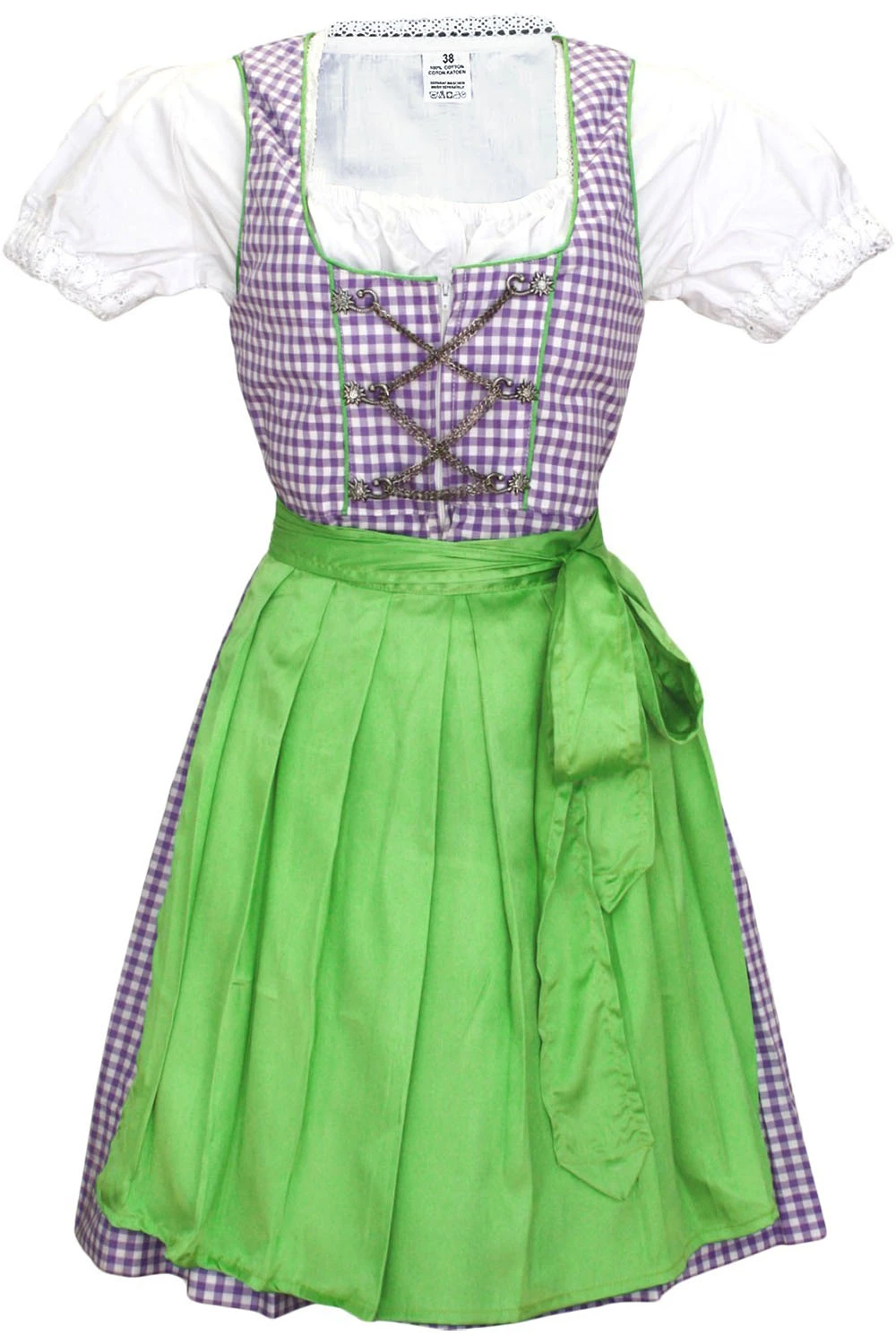 3-teiliges Midi-Dirndl-Set Dirndel Dirndlbluse Dirndlschürze 1 3-teiliges Midi-Dirndl-Set Dirndel Dirndlbluse Dirndlschürze