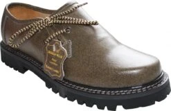 Haferlschuhe Trachtenschuhe Cracked-leder Glattleder Schuhe Khaki