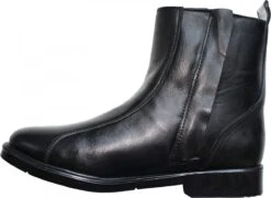 Winterstiefel Stiefelette Lammfellstiefel Stiefel Echtleder Lammfell Schwarz -Bekleidungsgeschäft 1477 side