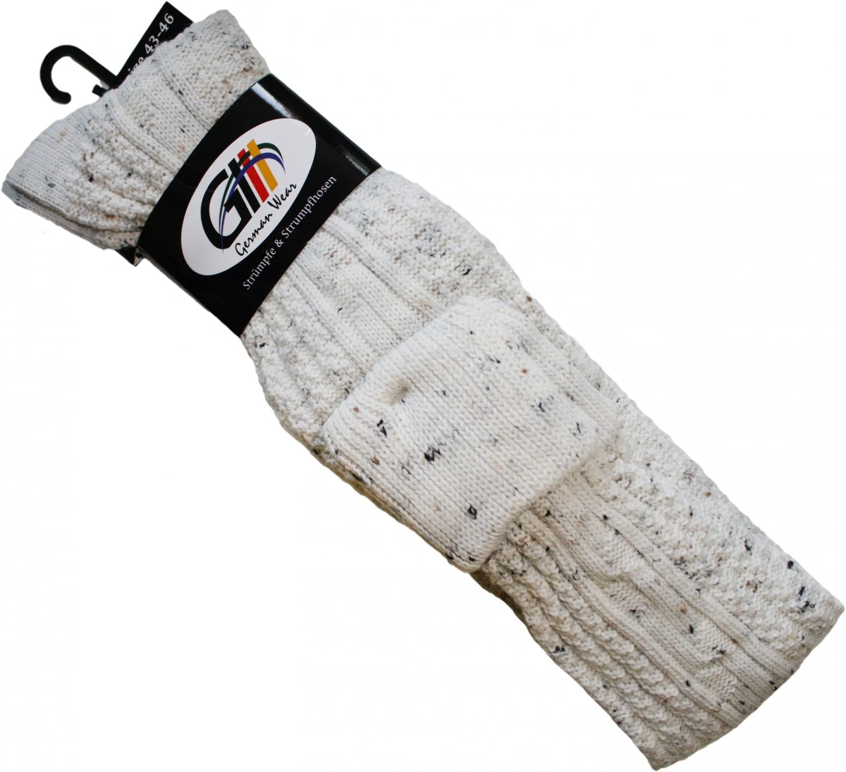 EXTRA Lange Trachtensocken Strümpfe Trachtenlederhose Socken Aus Wolle Mittelbeige 75cm 2 EXTRA Lange Trachtensocken Strümpfe Trachtenlederhose Socken Aus Wolle Mittelbeige 75cm – Bild 2