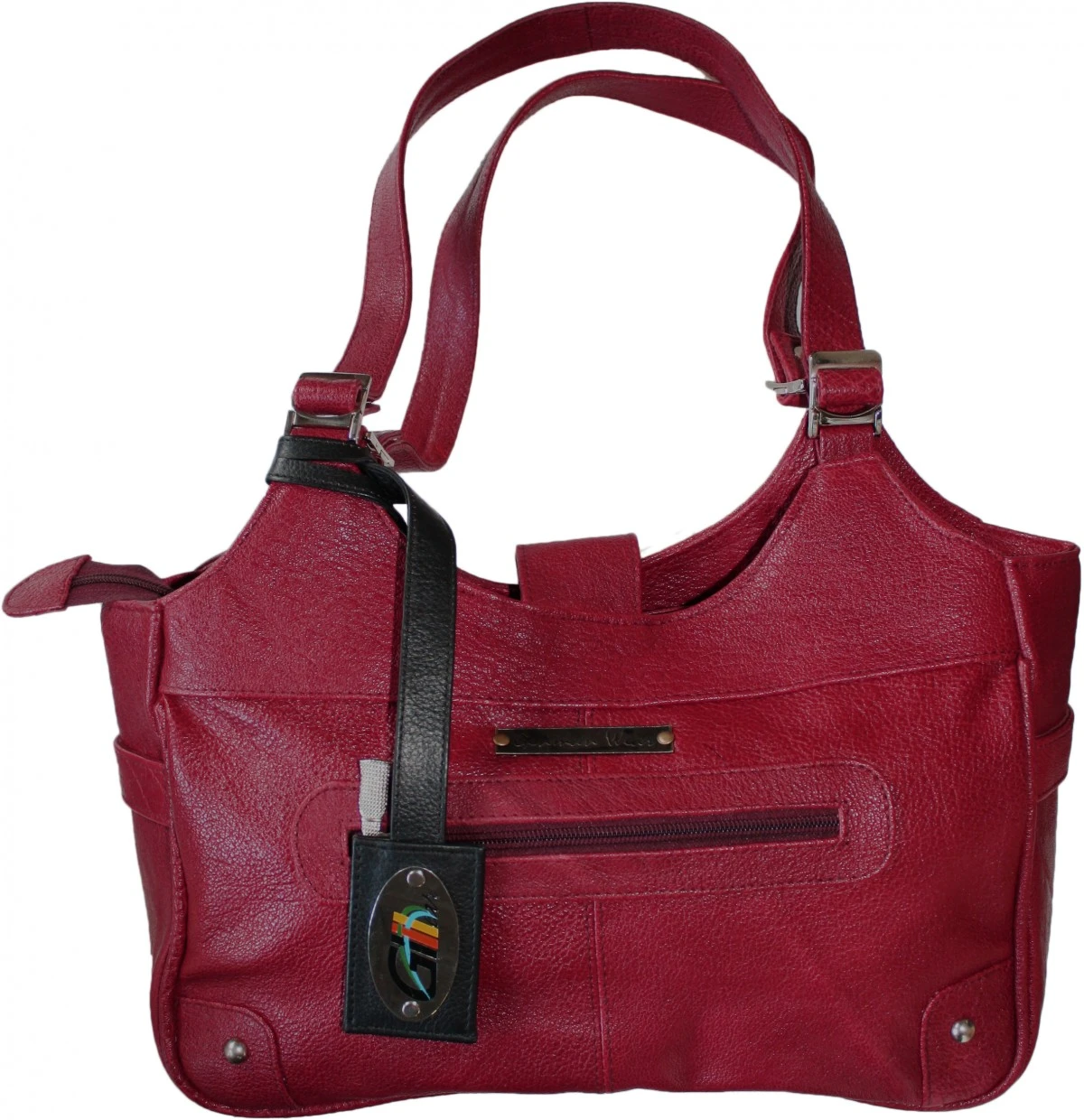German Wear, Damen Lederhandtasche Ledertasche Shopper Handtasche Tasche Tragetasche Rot 1 German Wear, Damen Lederhandtasche Ledertasche Shopper Handtasche Tasche Tragetasche Rot