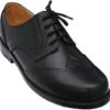 Business Schuhe Brogue Mit Ledersohlen Echtleder Schwarz