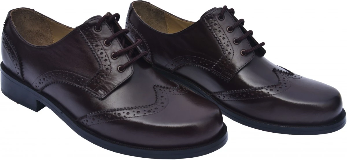 Business Schuhe Brogue Mit Ledersohlen Echtleder Braun 4 Business Schuhe Brogue Mit Ledersohlen Echtleder Braun – Bild 4