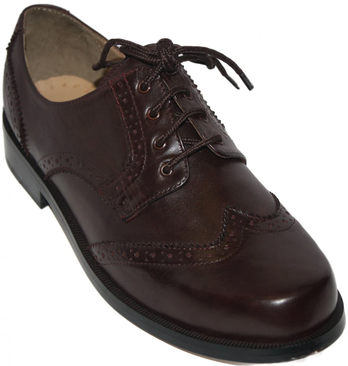 Business Schuhe Brogue Mit Ledersohlen Echtleder Braun 1 Business Schuhe Brogue Mit Ledersohlen Echtleder Braun