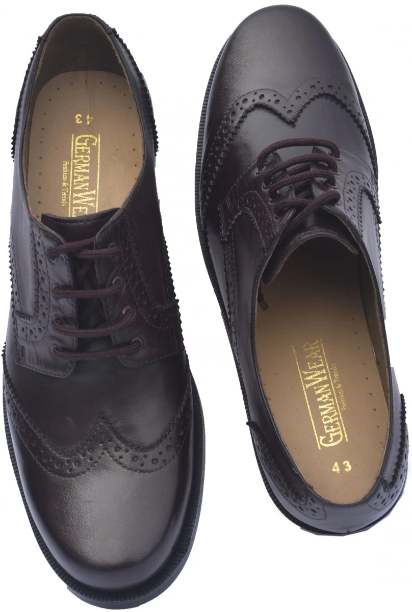 Business Schuhe Brogue Mit Ledersohlen Echtleder Braun 2 Business Schuhe Brogue Mit Ledersohlen Echtleder Braun – Bild 2