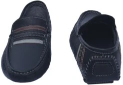 German Wear, Mokassins Driving Moc Freizeitschuhe Lederschuhe Nubukleder Schwarz -Bekleidungsgeschäft 1594 SA02 Black 1
