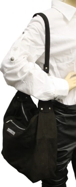 German Wear, Lederhandtasche Ledertasche Shopper Handtasche Tragetasche Beuteltasche -Bekleidungsgeschäft 1607 DABAG16 Braun 1