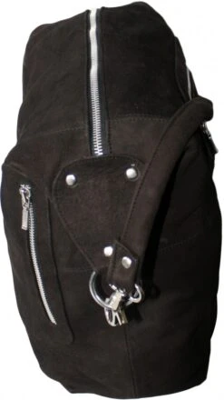 German Wear, Lederhandtasche Ledertasche Shopper Handtasche Tragetasche Beuteltasche -Bekleidungsgeschäft 1607 DABAG16 D Braun 4