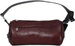 German Wear, Damen Clutches Lederhandtasche Ledertasche Handtasche Tasche Tragetasche Braun -Bekleidungsgeschäft 1611 DABAG19 red black 4