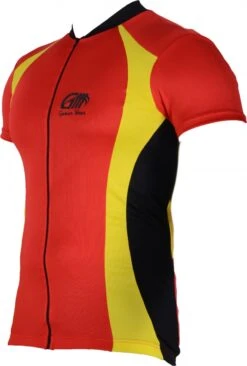 Trikot Radtrikot Fahrradtrikot Fahrrad Radler-Trikot Shirt Jersey Rot/Neongelb -Bekleidungsgeschäft 1647 295 Jersey Rot Neongelb