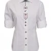 Trachtenbluse Damen Trachten Lederhosen-bluse Trachtenmode Weiß