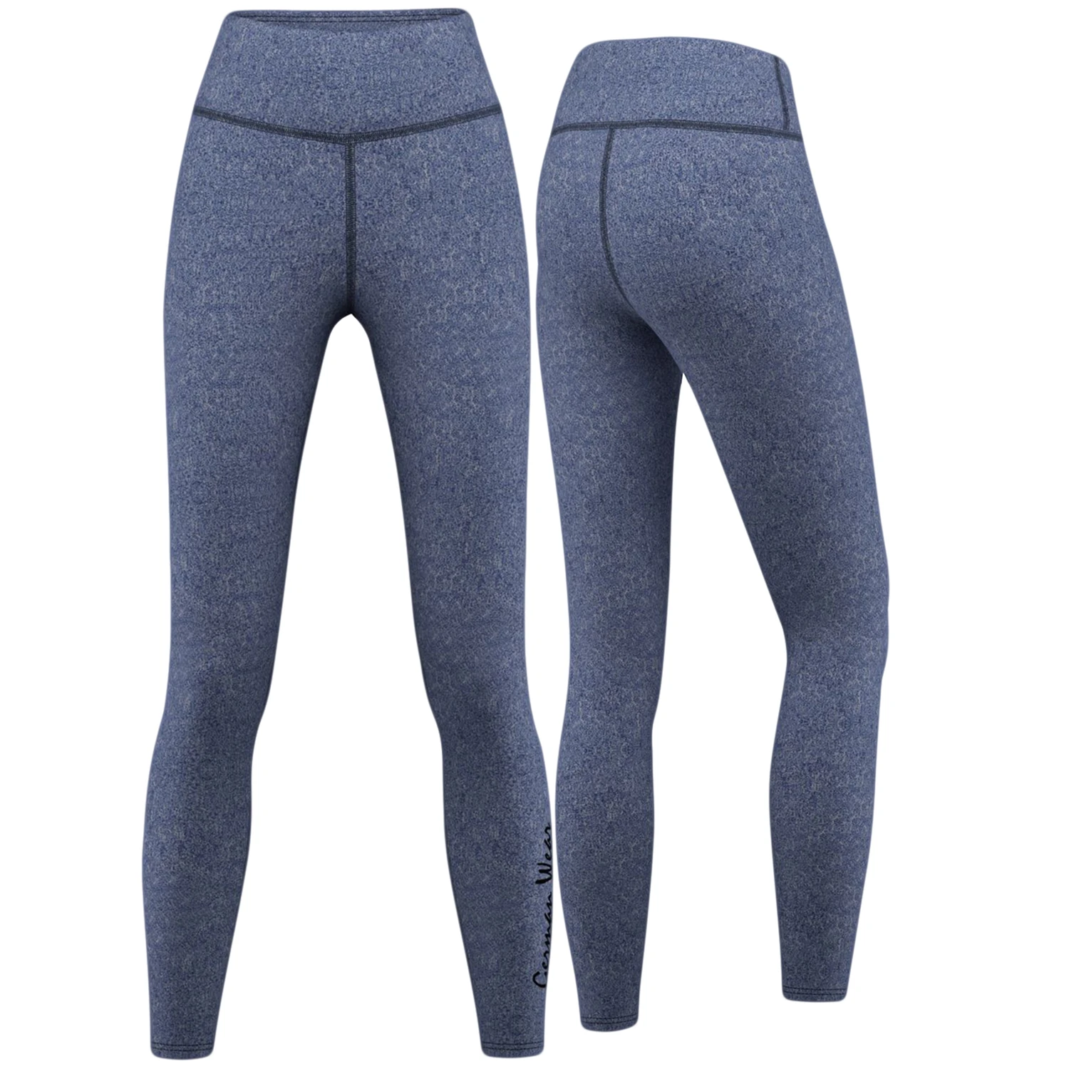 Leggings Dehnbar Fitness Sport Yoga Gymnastik Training Tanzen Freizeit Marineblau Melange 1 Leggings Dehnbar Fitness Sport Yoga Gymnastik Training Tanzen Freizeit Marineblau Melange