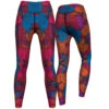Endlos Blumen Leggings Dehnbar Fitness Sport Yoga Gymnastik Training Tanzen Freizeit