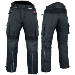 BULLDT Motorradhose Cargo Textilhose Cargohose Schwarz