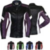 Damen Lederjacke Motorradjacke Kombijacke