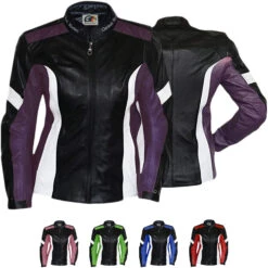 Damen Lederjacke Motorradjacke Kombijacke