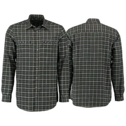 Jagdhemd Hemd Langarm Hemd Regular Fit Haifischkragen Krempelarm