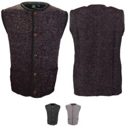 Herren Trachten Wollweste Strickjacke Trachten Weste Aus Schurwolle