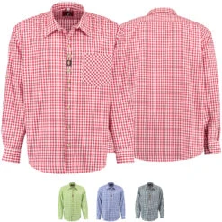 Trachtenhemd Für Lederhosen Langarm Trachtenmode Mit Blumen Stickerei