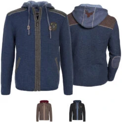 Spieth & Wensky DAKAR Herren Trachten Wolljanker Strickjacke Trachten Jacke