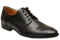 Derby Business-schuhe Lederschuhe Echtleder Schuhe Schwarz