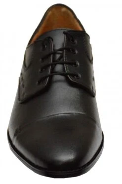 Derby Business-schuhe Lederschuhe Echtleder Schuhe Schwarz -Bekleidungsgeschäft 1792 HB 102 Black 5