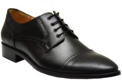 Derby Business-schuhe Lederschuhe Mit Ledersohlen Brogues Echtleder Schuhe Schwarz