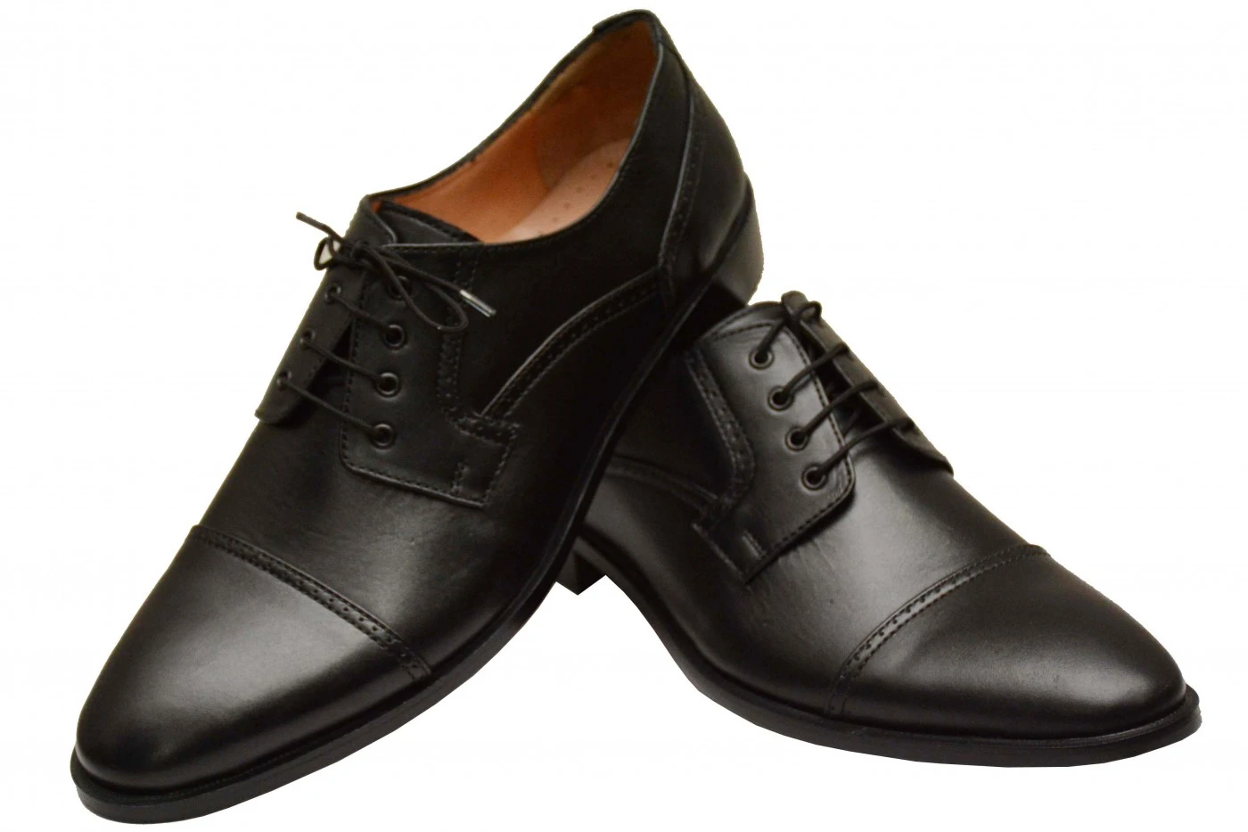 Derby Business-schuhe Lederschuhe Mit Ledersohlen Brogues Echtleder Schuhe Schwarz 2 Derby Business-schuhe Lederschuhe Mit Ledersohlen Brogues Echtleder Schuhe Schwarz – Bild 2