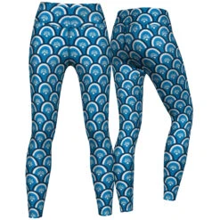 Beauty Leggings Sehr Dehnbar Für Sport,Yoga, Gymnastik, Training & Fashion Blau