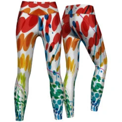Petals Leggings Sehr Dehnbar Für Sport,Yoga, Gymnastik, Training & Fashion Mehrfarbig