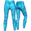 Galaxy Leggings Sehr Dehnbar Für Sport,Yoga, Gymnastik, Training & Fashion Blau