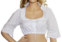 Dirndlbluse Dirndel Bluse Trachtenbluse Trachtenmode Weiß