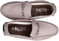 German Wear, Mokassins Driving Moc Freizeitschuhe Lederschuhe Nubukleder Hellrosa -Bekleidungsgeschäft 3 1628 SA02 Light Pink