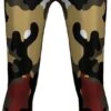 Leggings Tights Dehnbar Sport Yoga Gymnastik Training Yoga Freizeit, Camo Grün/Schwarz/Rot