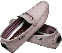 German Wear, Mokassins Driving Moc Freizeitschuhe Lederschuhe Nubukleder Hellrosa -Bekleidungsgeschäft 4 1628 SA02 Light Pink