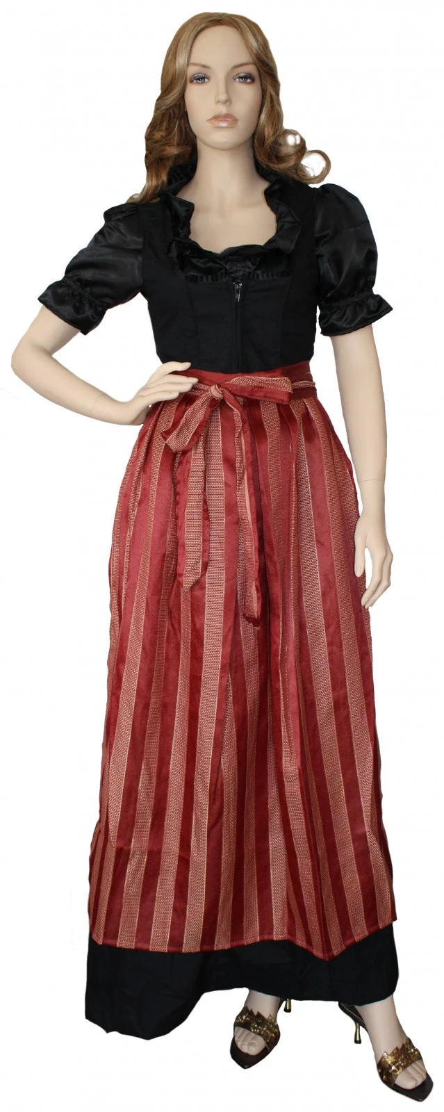 Lange Dirndl SET Gastronomiedirndl Dirndel Gastronomie Bluse & Schürze 1 Lange Dirndl SET Gastronomiedirndl Dirndel Gastronomie Bluse & Schürze