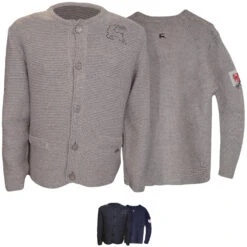 Herren Trachten Wolljanker Strickjacke Trachten Jacke