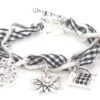 Trachtenarmband Armband Trachtenschmuck Charivari Schwarz Edelweiß Bier