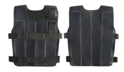 Fitness Gewichtsweste Weste Aus Kunstleder Workout Training Schwarz