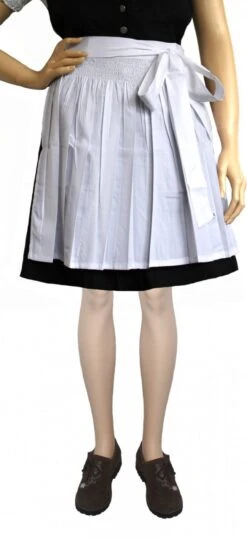 GermanWear, Dirndlschürze Trachtenschürze Für Mini Dirndl Dirndel Weiss