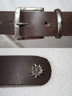 Trachtengürtel Trachten Lederhosen Gürtel ANTIK-Style Braun -Bekleidungsgeschäft 70 GW1900 5W600