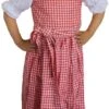Mädchen Kinder Dirndl Mädchendirndl Kleid Rot Weiß Karo